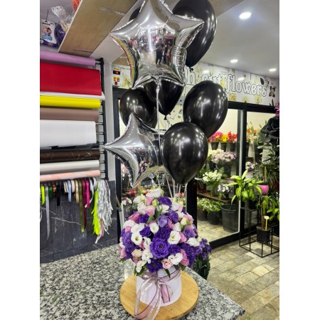 HELYUM BALON - KUTUDA LİSİANTHUS